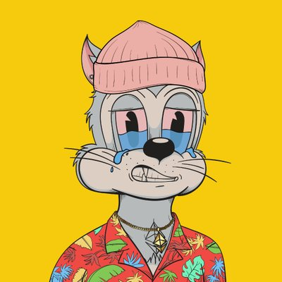 Crying in my Hawaiian shirt on a Sunday night isn't so badddd 🤪 
First NFT acquired from <a href="/DegenToonz/">Degen Toonz</a> 
#TOONZ