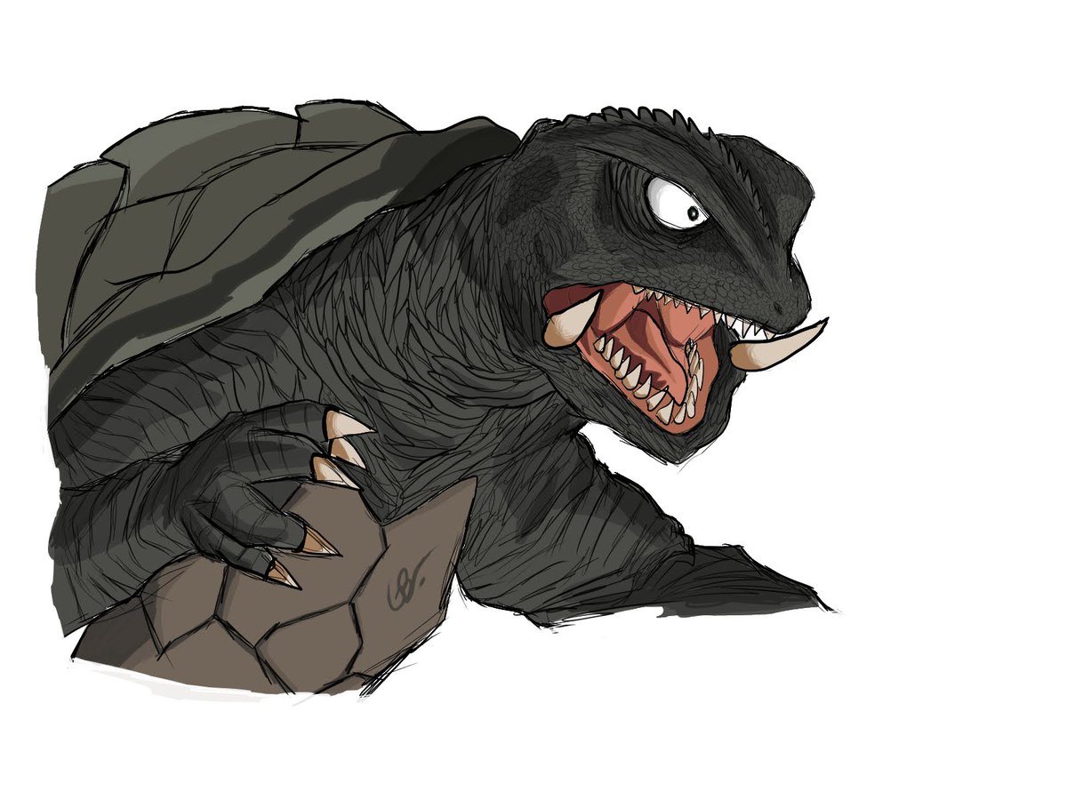 Boi1Goji's tweet photo. The guardian of the universe, Gamera #gamera #gameraguardianoftheuniverse #Kaiju #drawing #digitaldrawing #turtles #monster https://t.co/xIZxj2CegI