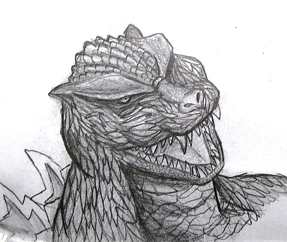 Boi1Goji's tweet photo. Some sketches done during the school year. #Godzilla #shingodzilla #ゴジラ #Kaiju #monster #drawing #sketch #artwork https://t.co/U8UIpVvfLR