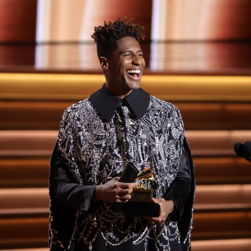 billboard's tweet photo. Congratulations to @JonBatiste on winning Album of the Year for 'We Are' at the 2022 #GRAMMYs!