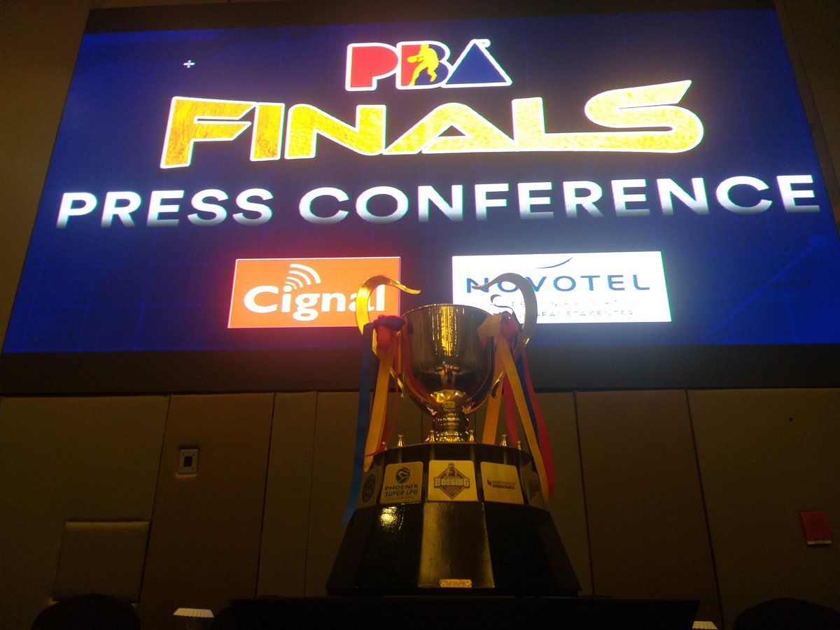 TODAY | @pbaconnect Governors' Cup Finals press conference. 

The Meralco Bolts and Barangay Ginebra San Miguel will slug it out beginning this Wednesday. 

#PBAFinals 
#PBAItuloyAngLaban 
@hooptalk918 
@RPDos918