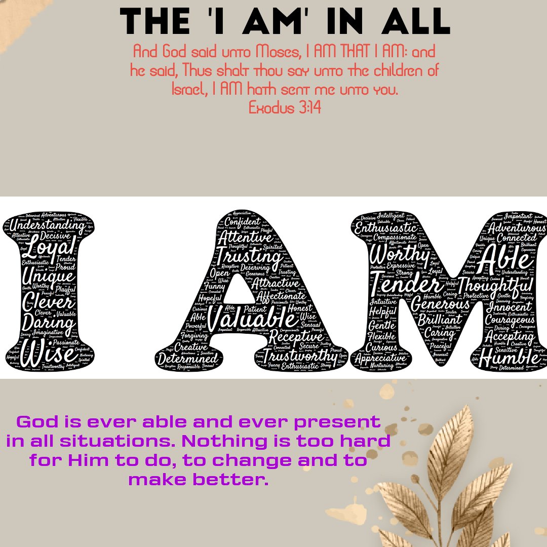 okaysteven's tweet photo. God is wise, able, strong, awesome, worthy, faithful, merciful, ever relevant, mighty, wonderful, righteous, kind, He is all in all. He is the I AM. https://t.co/NmzBovz3j7