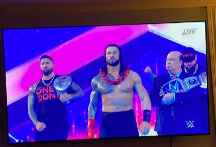 jparsons97's tweet photo. LFG! #GodMode #Bloodline #WrestleMania @HeymanHustle @WWERomanReigns https://t.co/ALg5gnUTZN