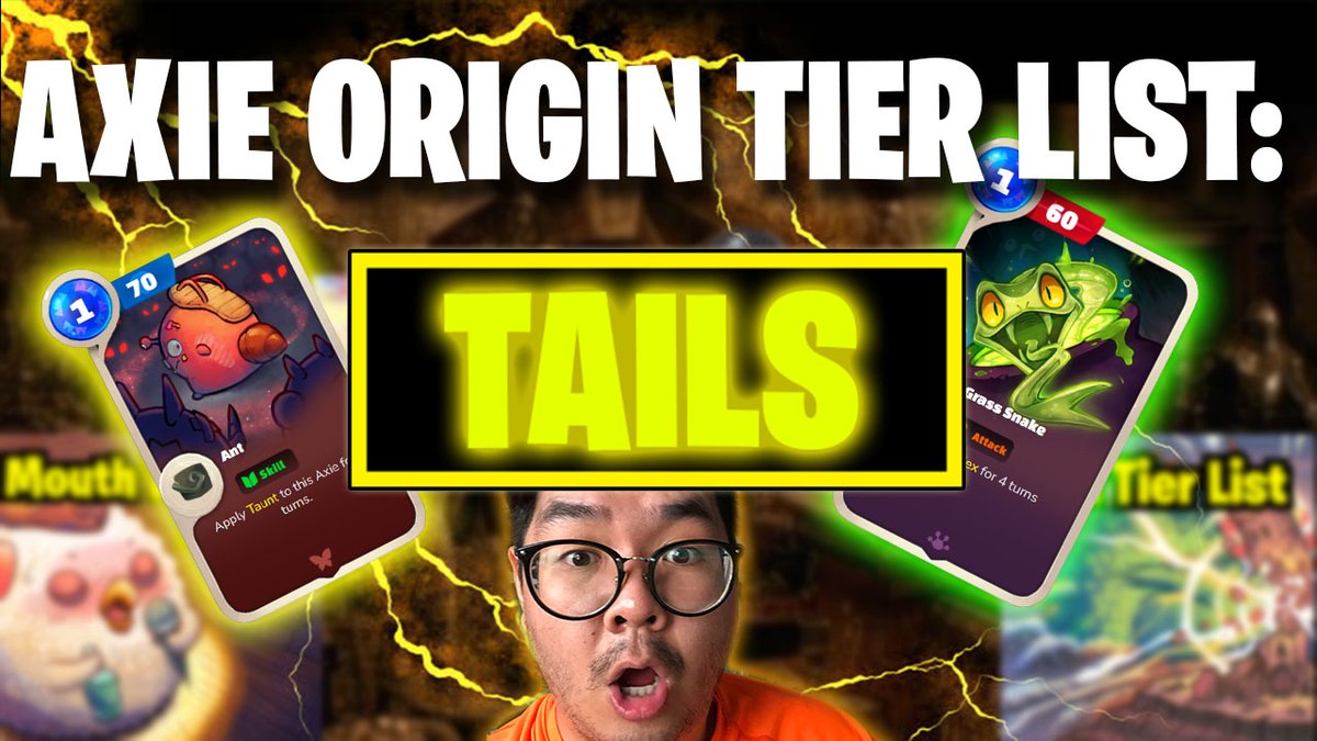 With <a href="/AxieInfinity/">Axie Infinity</a> Origin right around the corner, we wanted to create something really special for  you and make sure you're well equipped for #AxieOrigin 🔥

In this video, <a href="/AnosNFT/">Anos</a> breaks down and ranks all the new tail cards so you don't have to 💯

📹youtu.be/LbiKgAd4xhY%60