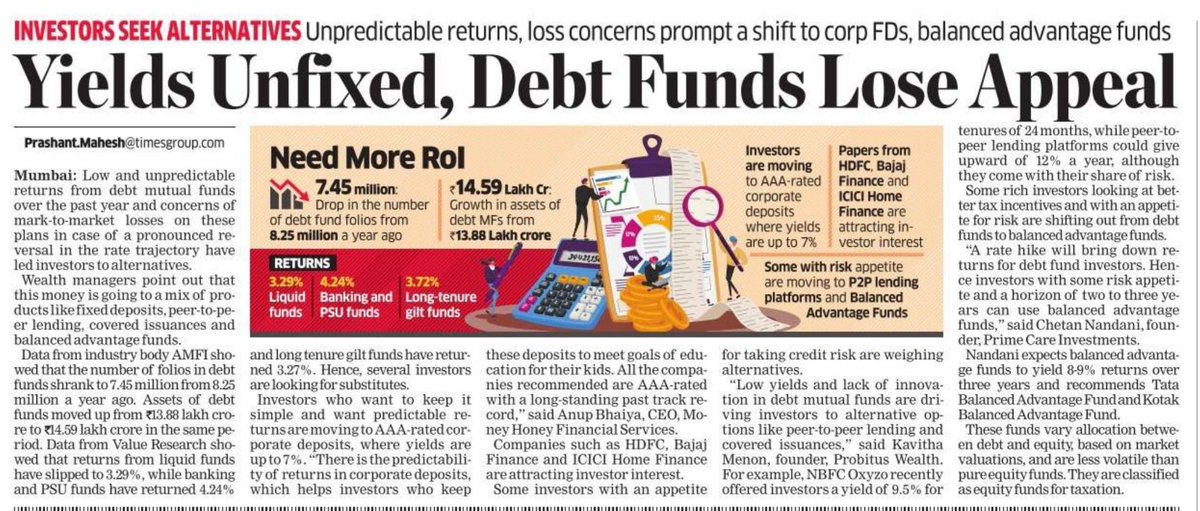 anupbhaiya's tweet image. Portfolio review and rebalancing is an important activity. Do it religiously. @PrashantmET has shared his view on boring part of the portfolio but plays an important role in challenging times. Have shared my views as well. 

#fixed_income #portfolio