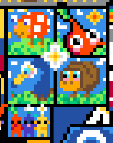 PikminRose's tweet photo. The Burrowing Snagret is back! 🤩🌱🦅

#Pikmin #rplace https://t.co/GWTJ7HvwSx