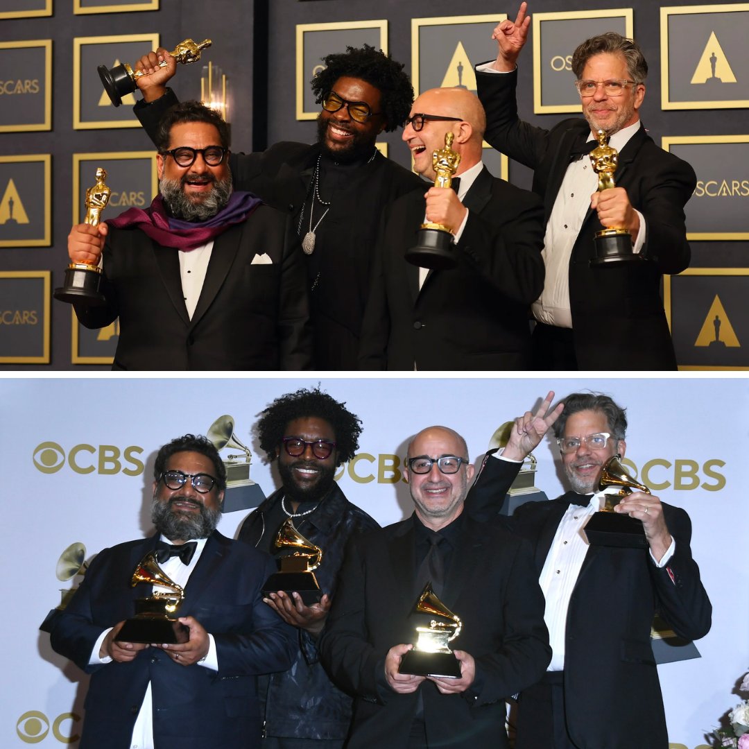 nikowl's tweet photo. Congratulations to Questlove and the Summer of Soul producers, for winning an #Oscars and #GRAMMYs in a span of one week. @questlove https://t.co/ts8nUh4O8Y