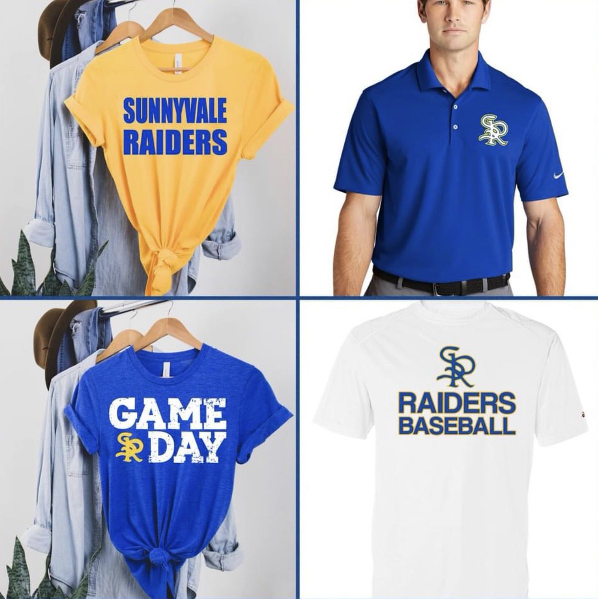 Purchase Raider gear at the Raider Softball and Raider Baseball games this Tuesday.