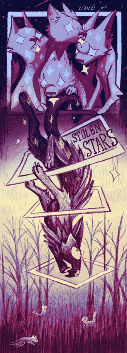 BeetleDidi's tweet photo. STOLEN STARS (Click for more >_<) #warriorcats #starclan https://t.co/ERBA2h2mRU