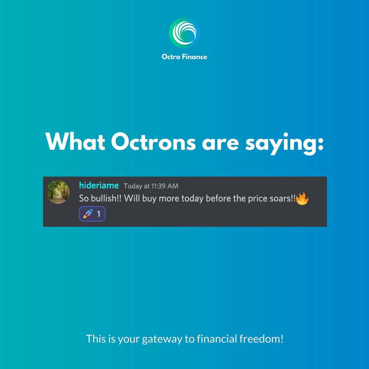 OctroFinance's tweet photo. Whales are taking notice. Will you miss your chance this time? 😌
#KYCobsidian #CertiKinProgress #OctroFinance #Octro #BSCGems #DeFi #autostaking #FORK $BNB #BSC #BSCGems $SAFUU $TITANO $LIBERO https://t.co/LcuAUP60Ig
