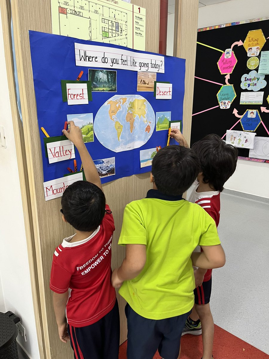 sht22293's tweet photo. Itβs never too early to begin exploring the world!Skg A taking action about which landform do they feel like visiting today in the unit #WWAIPAT #entry #exit #ticket #IBeducator #pyp #earlyyears @CoutinoCeleste @crissy285 @KanchanChanglan @ey_ois @ois_primary @lisakatehughes https://t.co/QZ0fwlPvH7