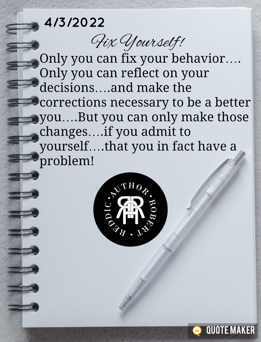 addiction_book's tweet photo. Robert’s Quotes - 4/3/2022
#FixYourself
Look in the mirror….and learn yourself!

#Look #In #The #Mirror #And #Reflect #HeartFelt #RobertsQuotes  #QuoteADay #QuoteEveryDay #QuoteOfTheDay #TodaysQuote #WritingCommunity #AmWriting #AuthorRobertReddic https://t.co/uGaG9WRm4w
