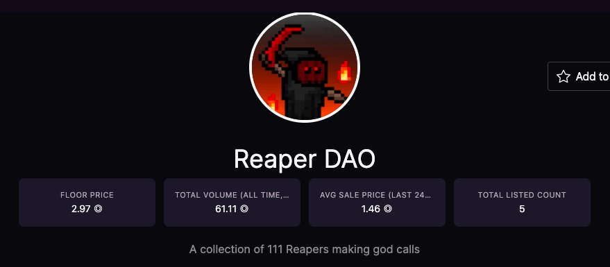 This is SICK
no ones watching, even not on your radar right?
one and only unique DAO bot ever found <a href="/Soul_Reapersnft/">Reaper DAO (SOLD OUT)</a>