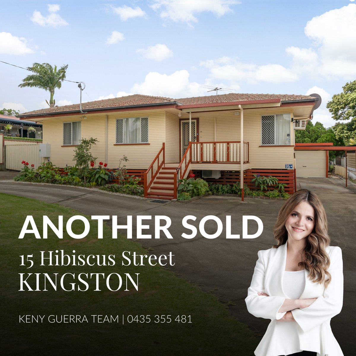 RayWhiteMarsden's tweet photo. 𝐀𝐍𝐎𝐓𝐇𝐄𝐑 𝐎𝐍𝐄 𝐒𝐎𝐋𝐃 𝐈𝐍 𝐊𝐈𝐍𝐆𝐒𝐓𝐎𝐍
15 Hibiscus Street, Kingston - SOLD $494,000!
𝙆𝙚𝙣𝙮 𝙂𝙪𝙚𝙧𝙧𝙖 𝙏𝙚𝙖𝙢 - 0435 355 481
Details: https://t.co/0gzNGh95u0
#raywhitemarsden #raywhiteakg #sold #sellingallareas #kenyguerrateam #kingston https://t.co/uxTglqqUPK