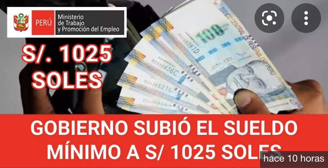 En esta coyuntura q la estabilidad económica es precaria y la inflación empieza asomarse NO puedes subir el salario pues (Economía Básica)
Lo que se genera con esta medida es una expectativa de mejora q no existe, una burda ilusión que desencadenará en una crisis económica mayor.