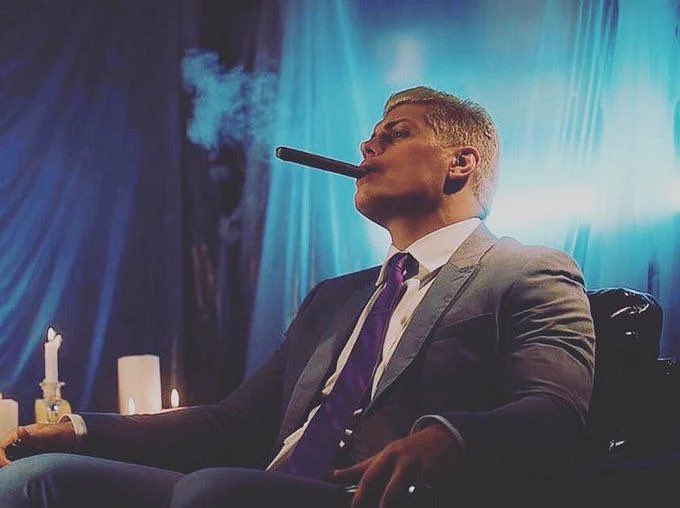 Fightful's tweet photo. Cody Rhodes looking at Roman Reigns like https://t.co/JJ0awr78YW