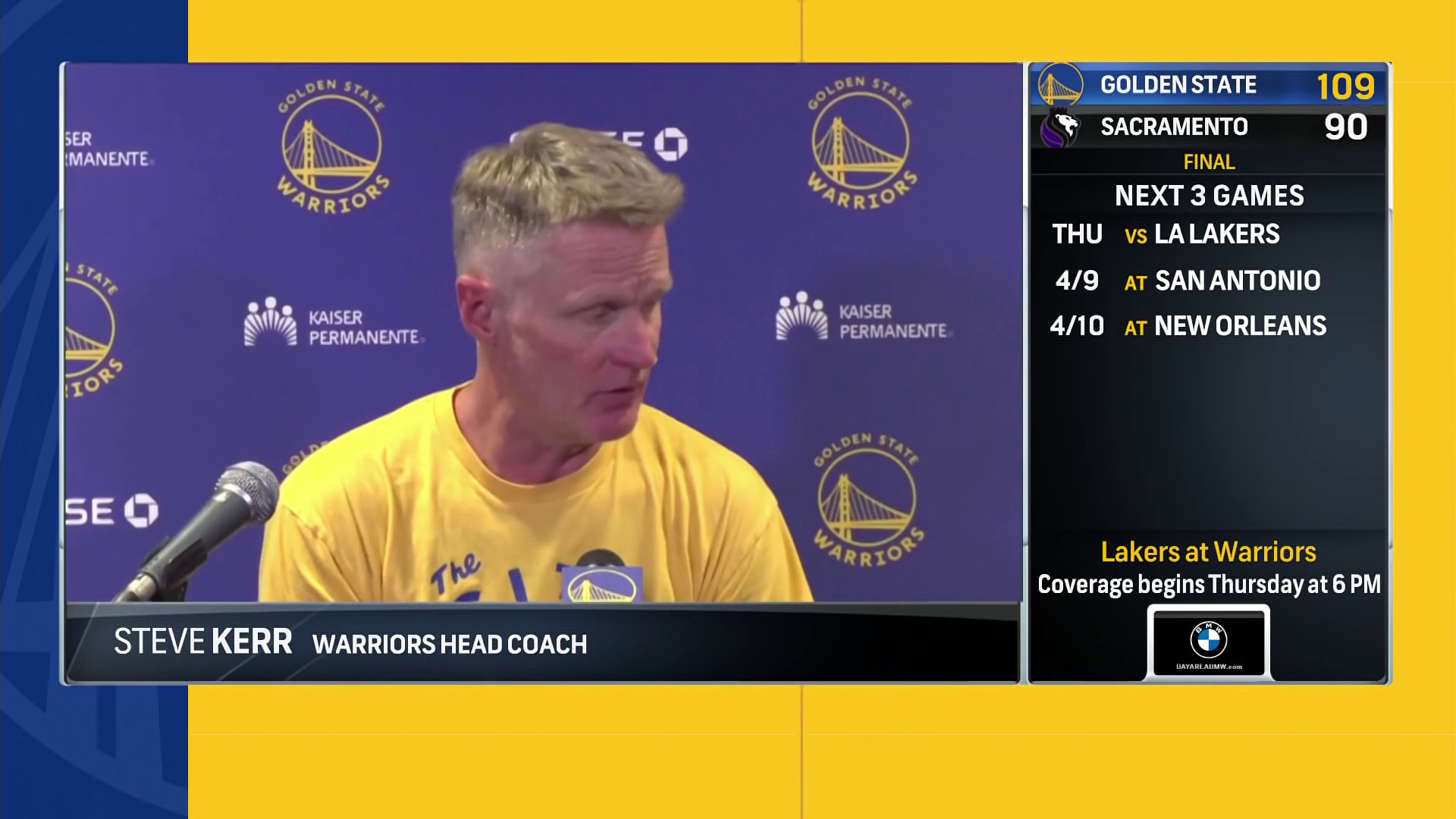 Warriors On NBCS On Twitter Kerr I Thought Wiggs Was Really The Key 
