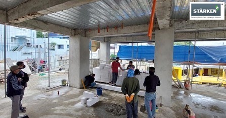 starken_ph's tweet photo. Mockup demonstration in Benguet- all complimentary and part of our STÄRKEN’s system. STÄRKEN is always with you and your team from start to completion!  #aacblocks #starkenaac #starkenphilippines #constructionlife #architectsph #wallsystem #benguet #baguiocity #residentialproject https://t.co/XIURmzc1V1