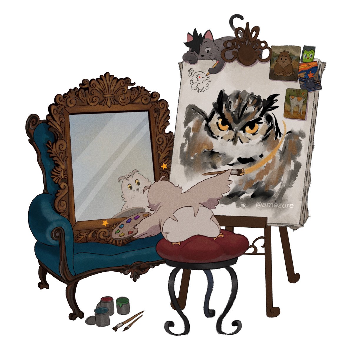 Self portrait 🐓🎨