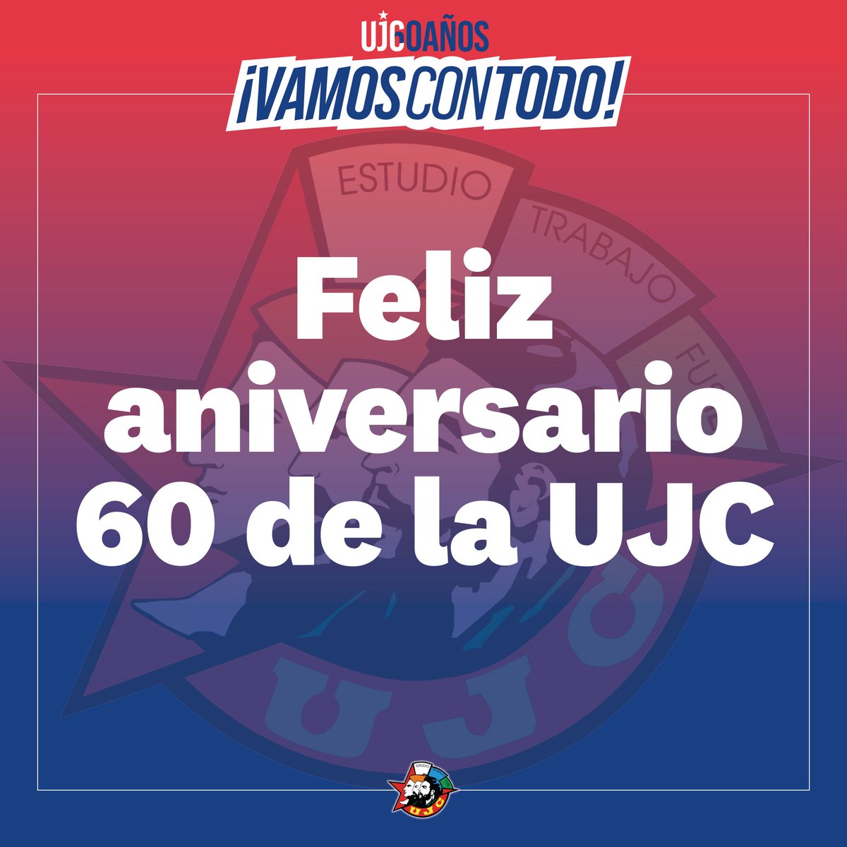 Y llegamos a los 60 haciendo historia, acompañando a la Revolución y con las ideas de #FidelVive muy presente en nuestro actuar. Felicidades a todos los niños, adolescentes y jóvenes en este día tan especial. Muchos desafíos nos esperan, pwro #VamosConTodo a vencer. #CubaVive
