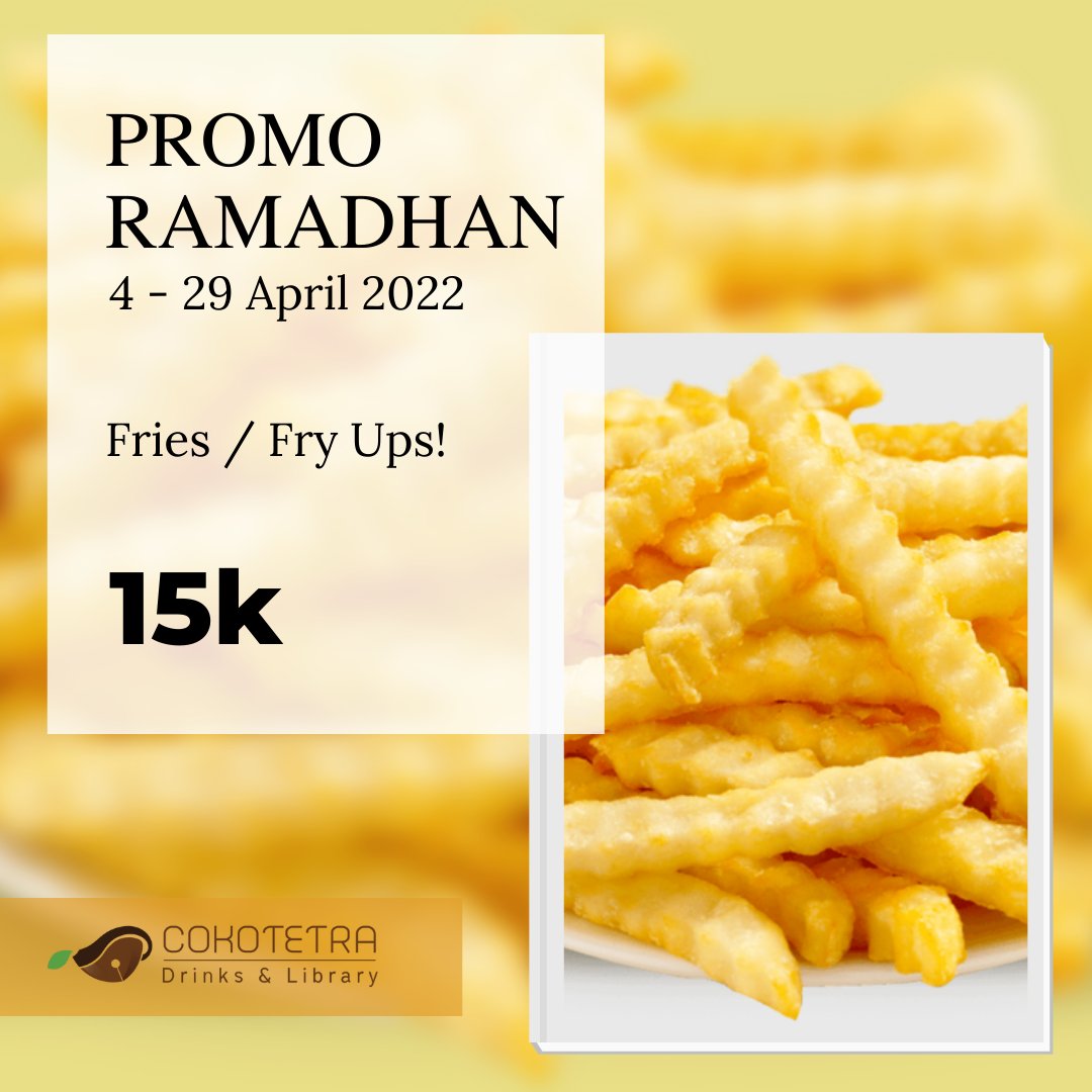 Cokotetra's tweet photo. Yuk, ajak keluarga, teman dan orang terdekatmu dengan Promo Ramadhan COKOTETRA!
Promo berlaku setiap Senin-Minggu hingga 29 April 2022.

Khusus untuk Pre Order, bisa via DM atau chat ke WA 081297598532😊🙏 #cokotetra #Promo #Ramadan https://t.co/WSxBGJkSQS