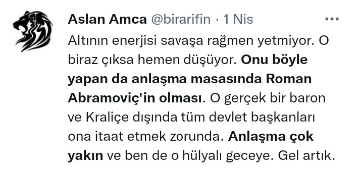 İbrahim Kalın yaptığı açıklamada bir rahatlamanın olduğunu ve tarafların anlaşmaya çok yakın olduğunu söyledi. Bunlar anlaştı. Rusya ve Ukrayna anlaştı. Size yüksekten altın ve dolar satmak için bunu saklıyorlar. Bu rakamlardan bir şey alan hayatının en büyük hatasını yapar.