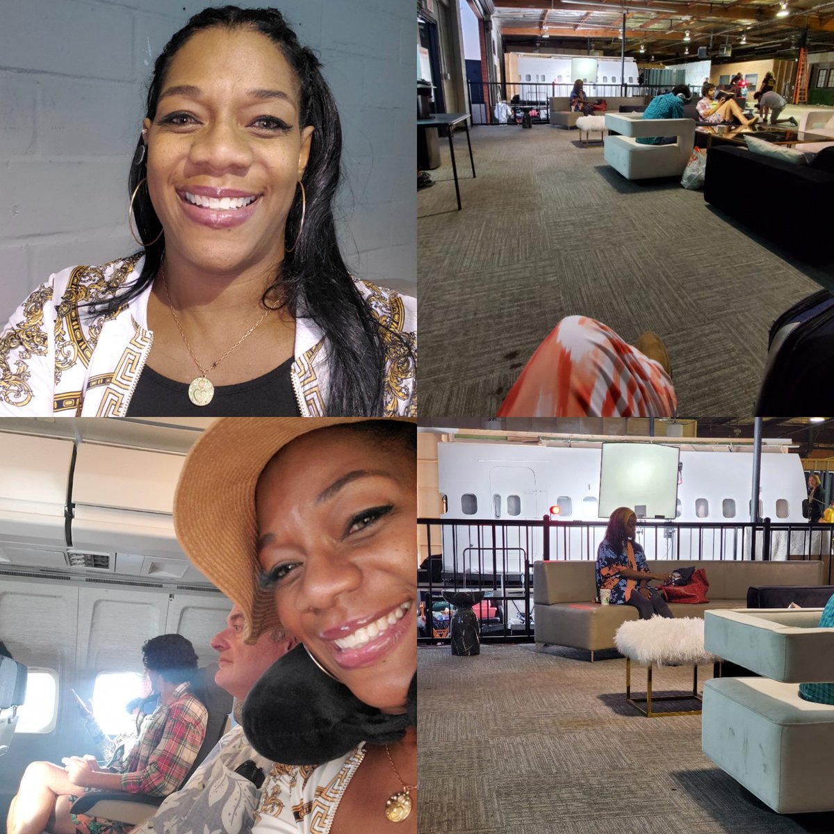 SocoJones's tweet photo. #onsetlife with this dope built in #airplane #scene! #featurefilms #dramedy #actorlife #losangeles #films #setshenanigans #anotherdayattheoffice https://t.co/X77IaYo971
