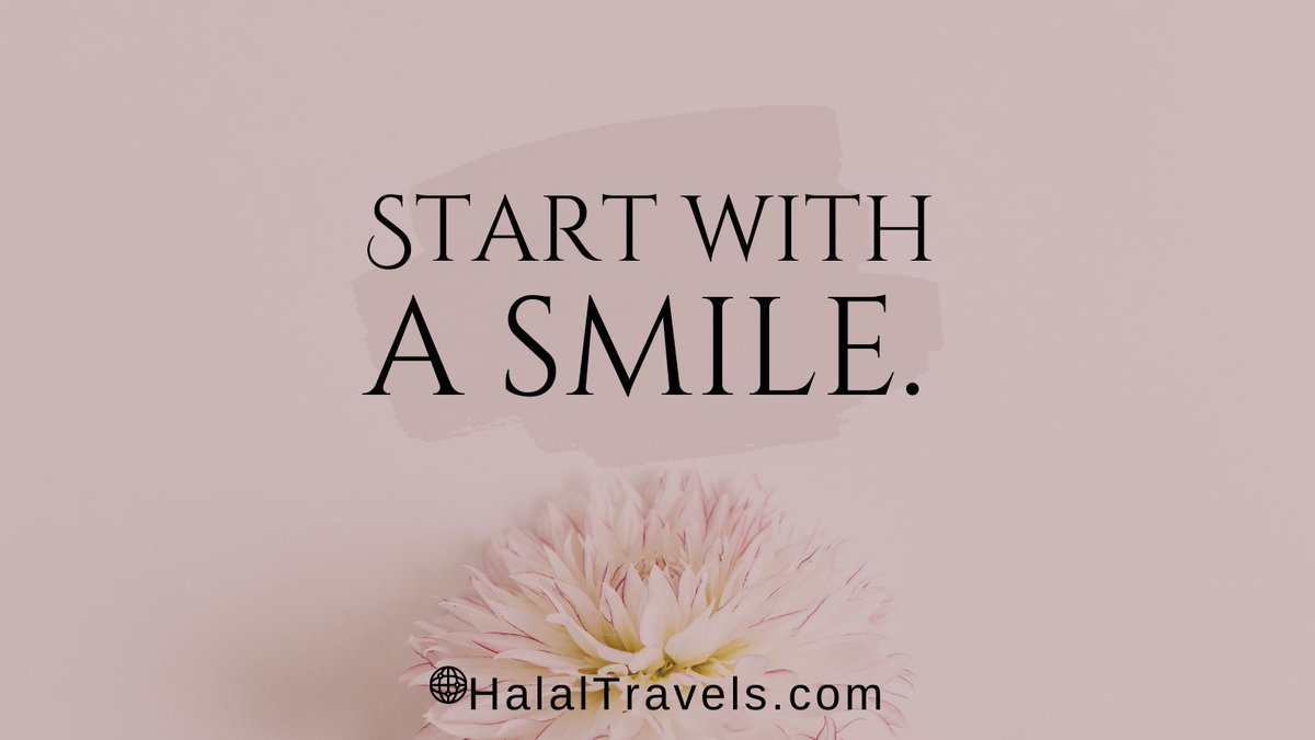 HalalTravelscom's tweet photo. The most beloved of deeds to #Allah swt are those that are most consistent, even if small. ( #Bukhari )
Our first small deed that we can start in
#Ramadan &amp; continue to implement even after the #fasting period is over is Smiling. A smile is #Sunnah. https://t.co/IKp3WuMjR3
