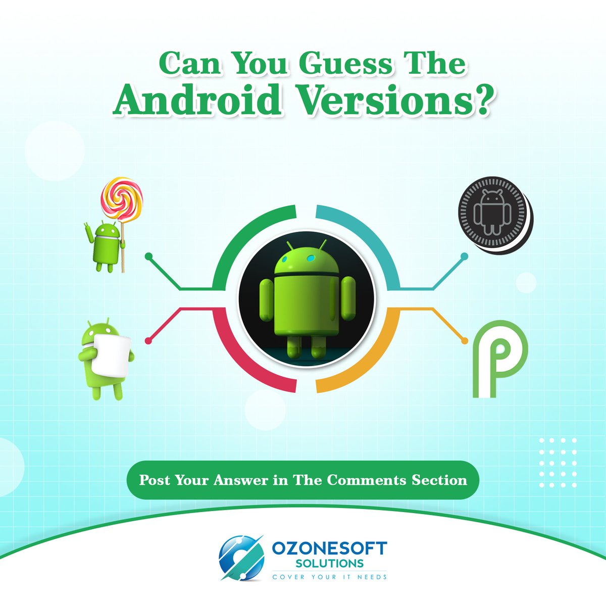 ozonesoftsol's tweet image. Can you guess the Android versions given in the post? 
Ozonesoft Solutions has more than 10 years of Experience in Mobile App Designing/Development…
.
.
For more information: 
ozonesoftsolutions.com
.
Contact Us
mywa.link/ozonesoftsolut…
.
#ozonesoftsolutions #business #services