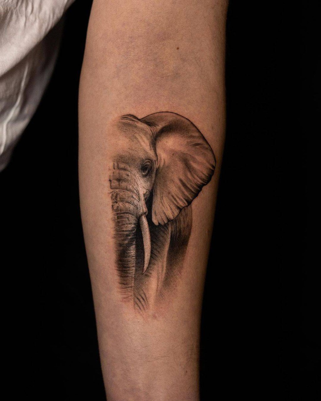 colorful elephant tattoo on foot - Design of TattoosDesign of Tattoos