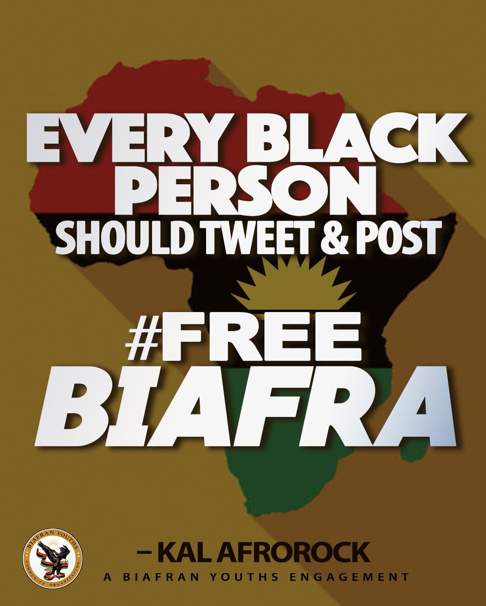 GeneralNews___'s tweet photo. ARISE AFRICA &amp; TAKE BACK WHAT BELONGS TO YOU

Not only BIAFRANS b/c freedom of BIAFRA is a freedom to Africa.
Therefore this post should trend on Twitter&amp; other social media platforms.
WE MOVE......
#FreeMaziNnamdiKanuNow
#FreeMaziNnamdiKanuPrisonerOfConscience
#FreeBiafraNow https://t.co/pTTi63TVud