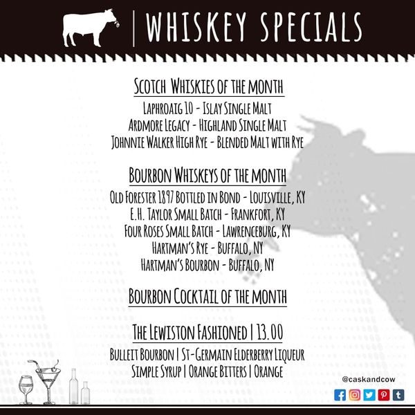April specials hitting the menu this weekend

Serving delicious entrees, savory desserts, and refreshing cocktails to beat the heat.

Come by with your family &amp; friends to give some of our new options a try!

Book a table on caskandcow.com