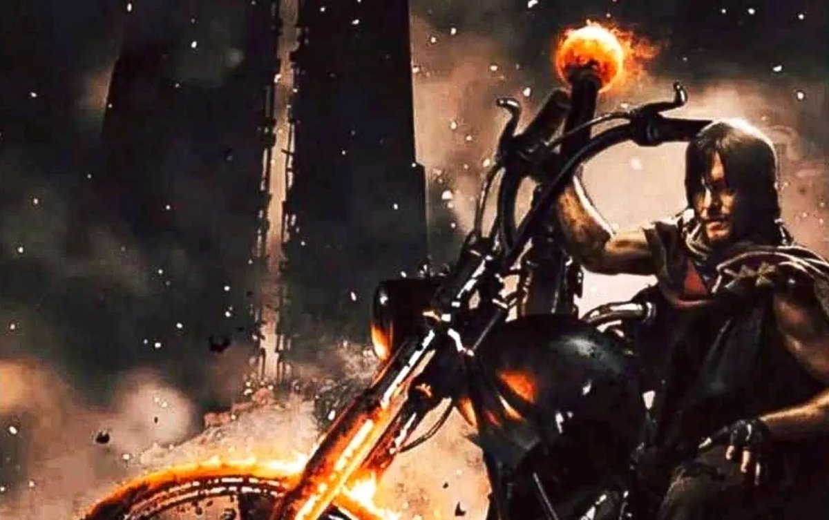 UPDATED007's tweet photo. #TheWalkingDead actor Norman Reedus has recently shared fan art of himself as #GhostRider amid #MCU casting rumors! https://t.co/UItCfv9Qpd
