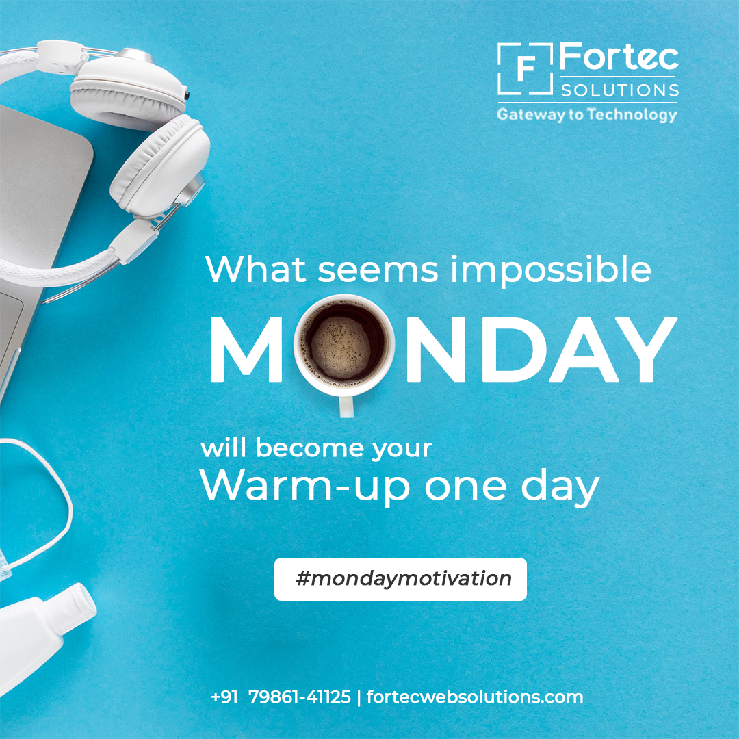 fortec_web's tweet photo. Prepping for the day gives you confidence for the Week!!
.
.
.
#MondayVibes #MondayMotivation #HappyMonday #Impossibleispossible #Monday #mondaymood #FortecWebSolutions #teamFWS #mondayquotes #mondaymorning #mondaymantra #motivationmonday #mindfulmonday #mondaystyle https://t.co/lql0RvYNPM