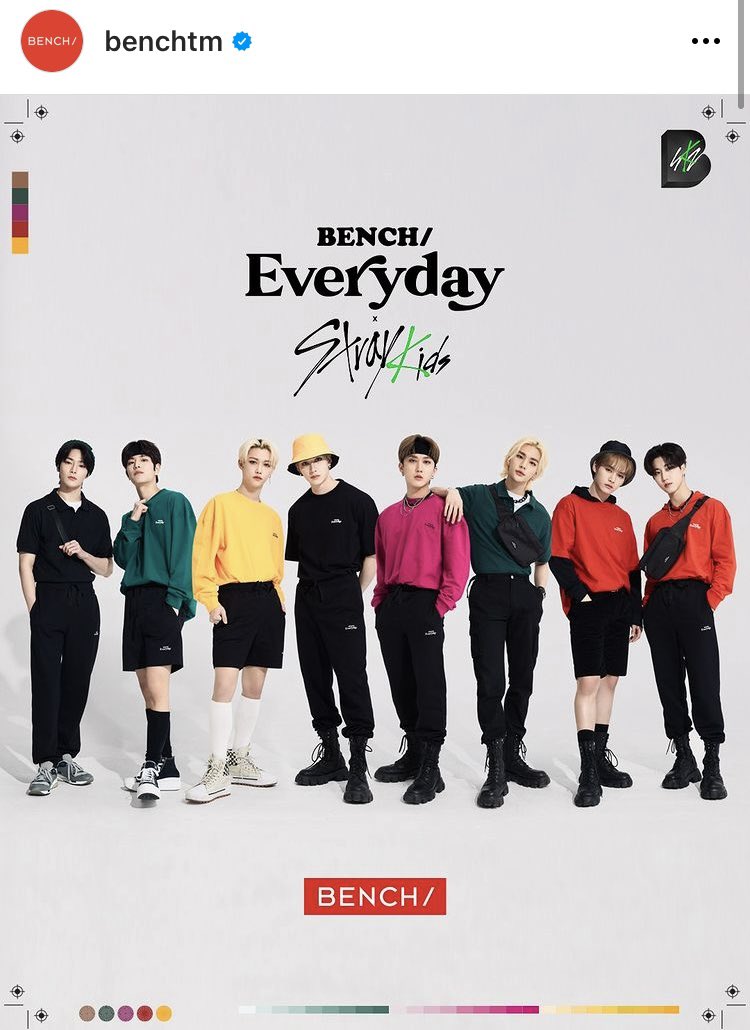 🧭スキズ コラボ 情報🧭 ＠Stray_Kids 🇵🇭BENCH広告モデル就任 BENCH