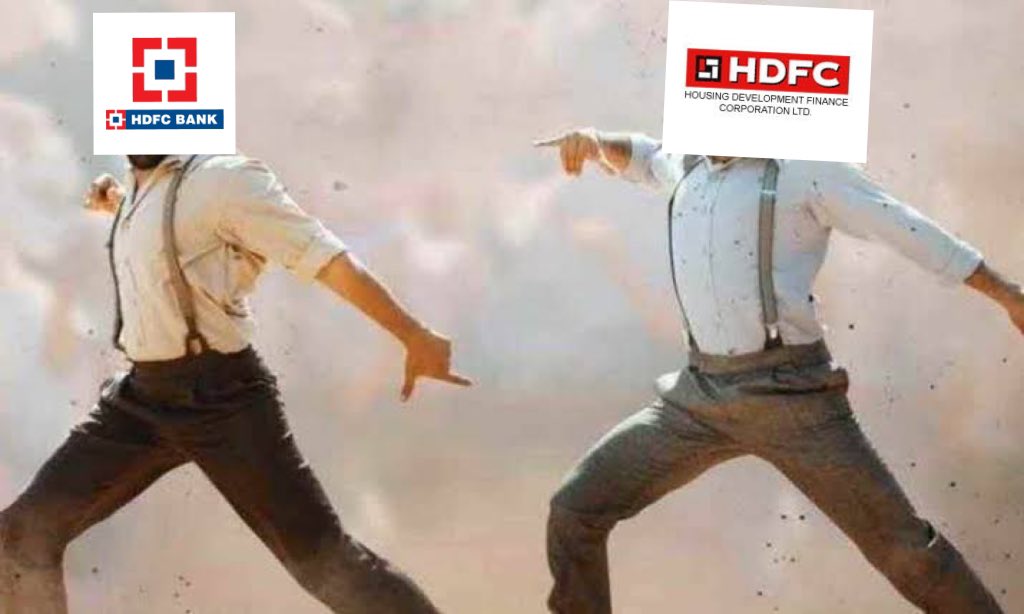chandrarsrikant's tweet photo. 😂😭Best meme on #hdfcbank and #HDFC merger so far! Via @vimsicle 
#RRR #Naatu https://t.co/rZ77K4Hvb2