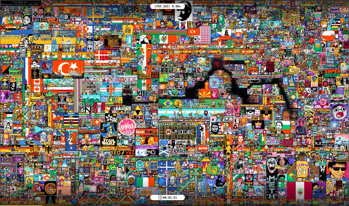 HTMLCOIN's tweet photo. Call to action for all #reddit users.
We'd like to create an #HTMLCOIN flag on #RedditPlace.
Below are two images, one is the entire image and the other is the intended result within the main image.
Please help us - every 5 minutes you can place a pixel &amp; help us paint Htmlcoin. https://t.co/PE7lKsv13N