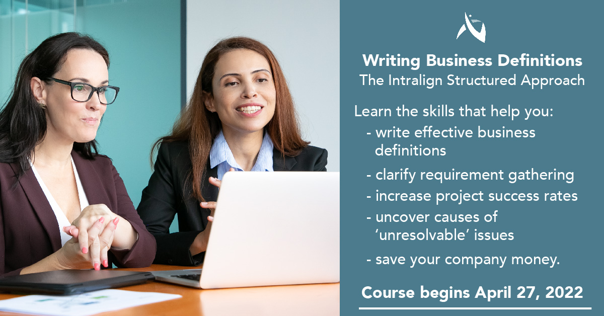 intraversed_'s tweet photo. Ever wished you had a structured methodology for defining business terms - specially those with many stakeholders &amp; varying uses? 

Writing Business Definitions, our online, 9-week course begins April 27th. 

Early bird prices until COB, April 8th, AEST.

https://t.co/DzQWwfhBXO https://t.co/CQDTPqUh5s