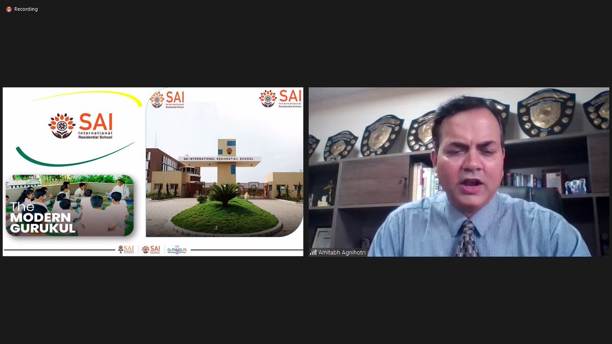 SAI_Edu_In's tweet photo. Virtual Orientation of New Parents
1st April, 2022, saw the beginning of yet another novel virtual journey for SAIoneers of SAI International Residential School. 

#MovingUp
#NextAcademicSession https://t.co/EXoug7wdQA