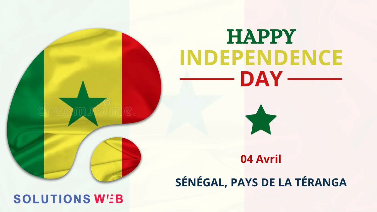 solutionswebco1's tweet photo. Independence Day🌟🤩
Bonne fête d'indépendance 🇸🇳
#web #digital #independance #independenceday #senegal #solutionsweb https://t.co/tNIGdpjcGv