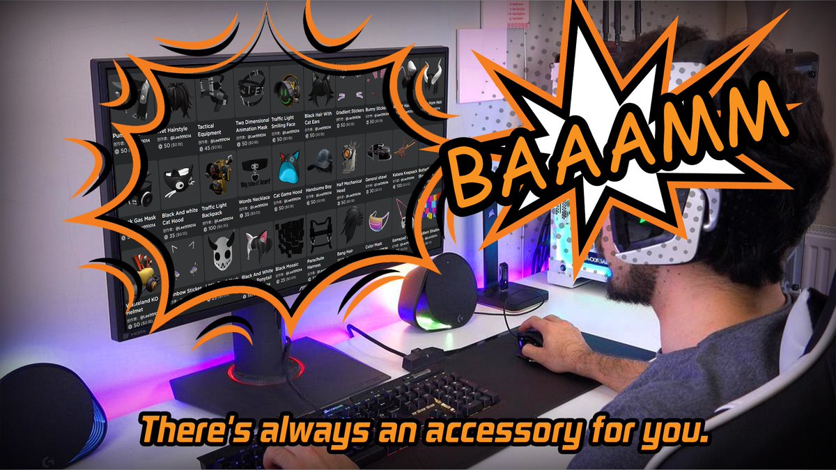 Lee991014's tweet photo. We have some interesting #UGC accessories on the shelves recently. I hope you enjoy them. If you have a great idea, let me know and I will make it happen! I will keep trying! @Roblox @RBXNews_ 

My hot shelf  https://t.co/vv8KR4uFaT https://t.co/A8geNifybN