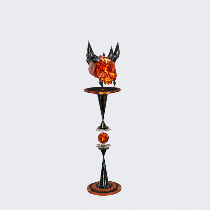 CryptoSkulls3D's tweet photo. Magma High-Class demon Skull #NFTCommunity #NFTs #NFTCollection #NFTartists #NFT https://t.co/Dg5dogSLHT