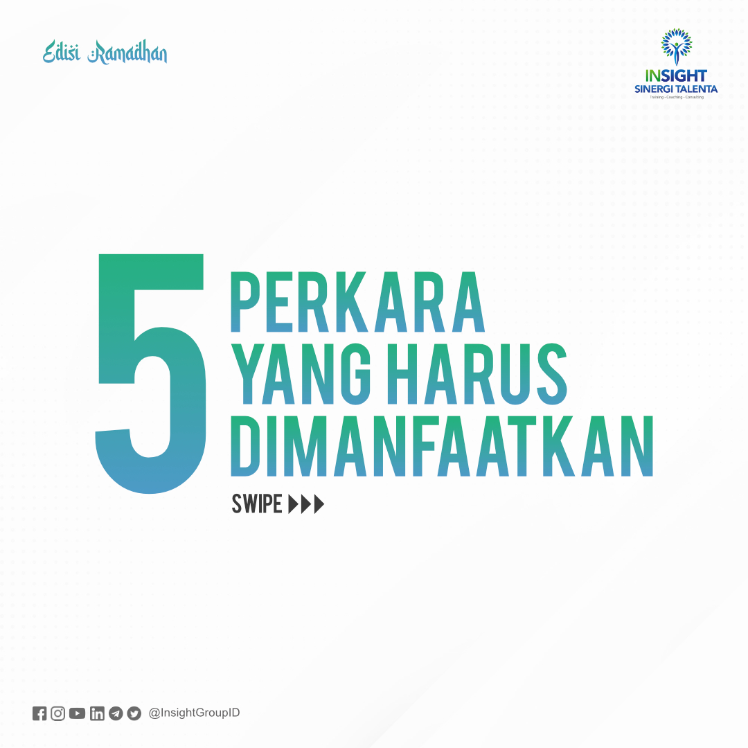 Insightful People, tau gak ada 5 perkara yang harus kita manfaatkan. Penasaran gak?

Selengkapnya : 
instagram.com/p/Cb68MVnBe4k/

#growwithinsight #insightdaritimurindonesia #insightonlinesolutions #manfaat #5perkara #2ramadhan1443h #insightedisiramadhan