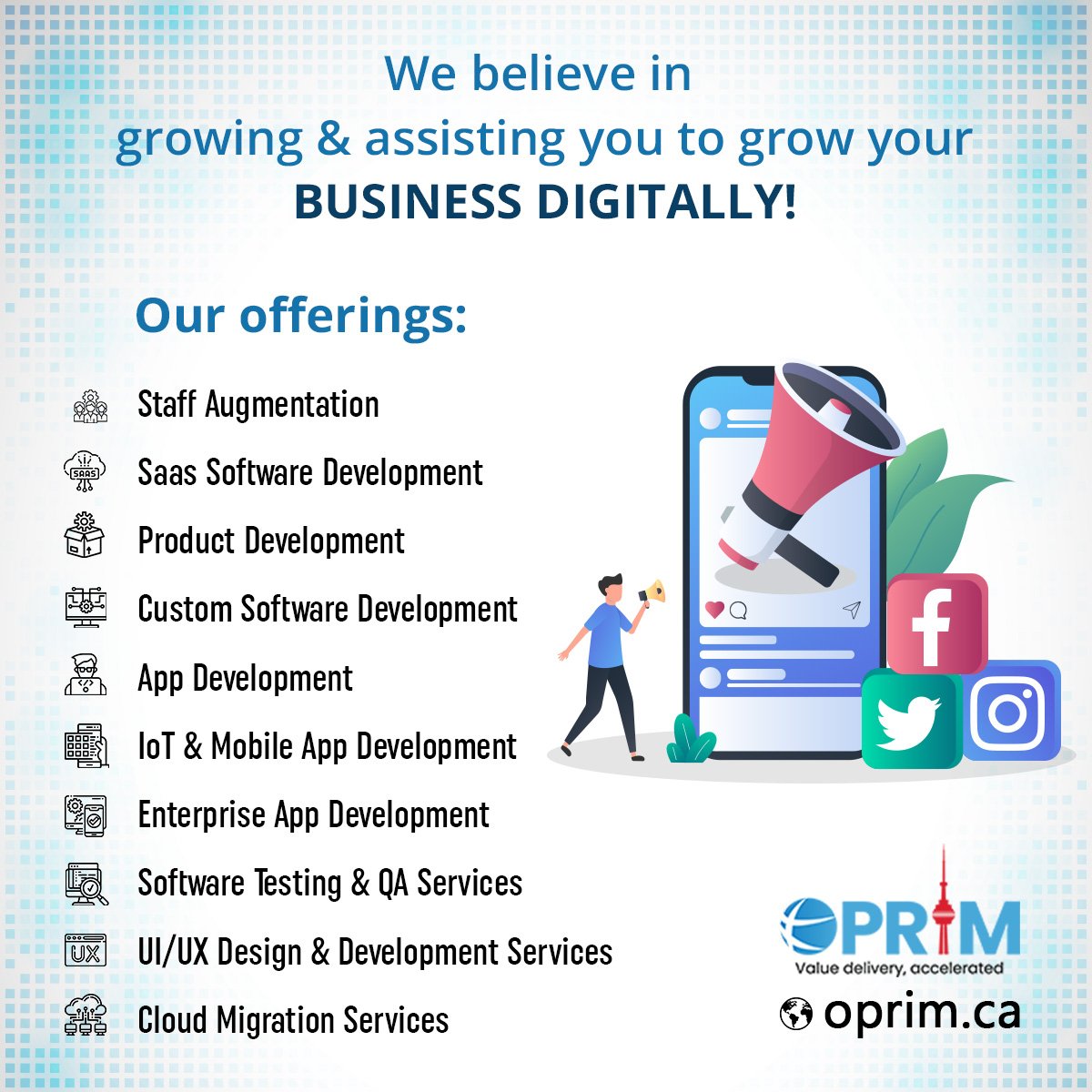 oprim_inc's tweet photo. We are a team of experienced professionals that build your software with 100% transparency and ROIs
Connect at: info@oprim.com / 1 (833) 556 7746.
#OPRIM #StaffAugmentation #EnterpriseAppDevelopment #ProductDevelopment #SaaSsoftwaredevelopment #cloudmigrationservices https://t.co/fSOEdSf4lw