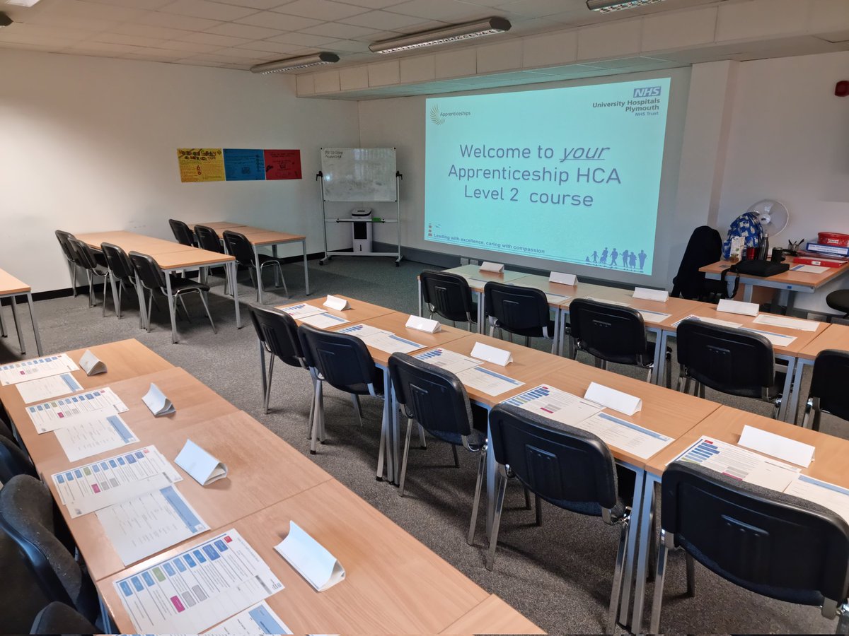 Ready to start our week of training with our new cohort of apprentice HCSW's <a href="/JoHickey10/">Jo Hickey</a> <a href="/sdcollege/">South Devon College</a> <a href="/Natalie_S_C/">Natalie</a> <a href="/Luce23/">Lucy Parkin</a> <a href="/UHP_NHS/">University Hospitals Plymouth NHS Trust</a> @