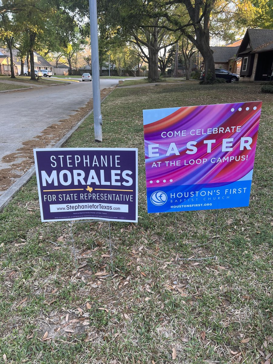 stephaniefortx's tweet photo. When redistricting came out and MY CHURCH was now part of the district, I knew it was His work. So I invite you all to celebrate Easter Sunday in #HD138 at Houston’s First Baptist Church! #ifgodisforuswhocanbeagainstus #abide #stephaniefortexas https://t.co/sOGKyOQ8Rm