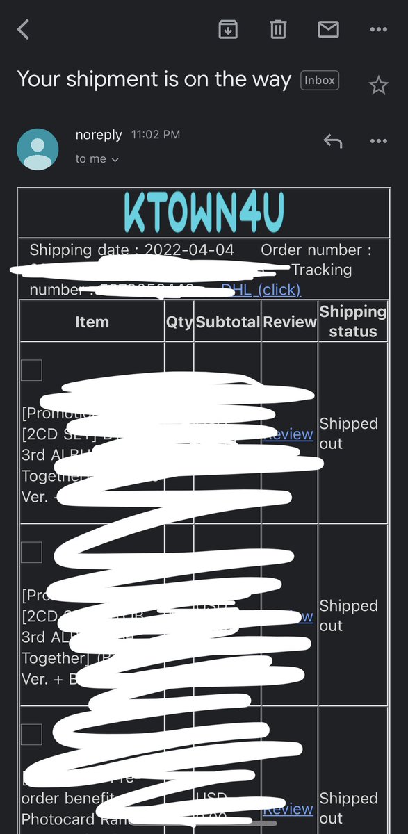 lunaipity's tweet photo. THEY FINALLY SHIPPED 😭 will update when they arrive :D https://t.co/aZ6FAor8nI