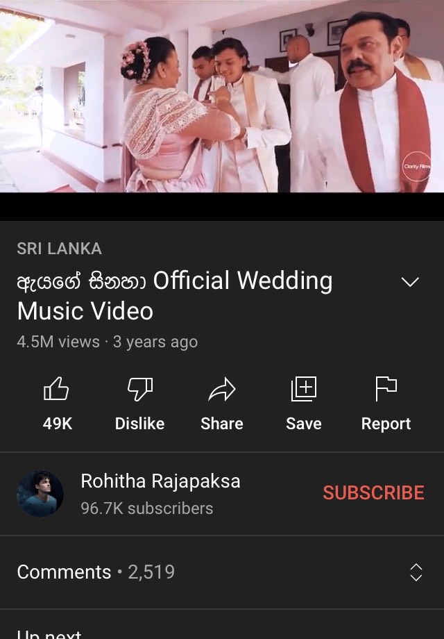 Bimshika's tweet photo. Yall celebrated this circus- sponsored by the lifelong stolen money, thinking it isn't political. 

Is it romantic now? 😍😍 

Everything politicians do is calculated. They distract by keeping you entertained just like Hollywood. Stop being naive!
#GoHomeRajapakshas #SriLanka https://t.co/oocp7YqkxF