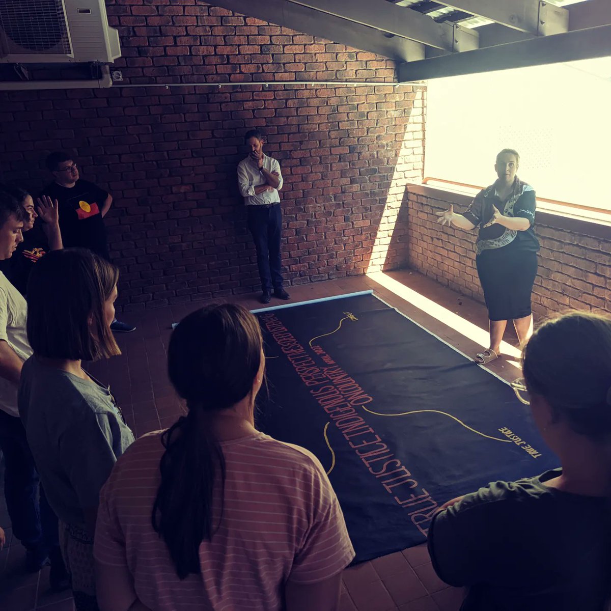 Canvass session for the inaugural True Justice: Deep Listening course. We look forward to seeing the students reflections and a completed canvass at the end of the week. #TrueJustice22 <a href="/ANU_Law/">ANU Law School</a> <a href="/NAAJA_NT/">NAAJA</a>