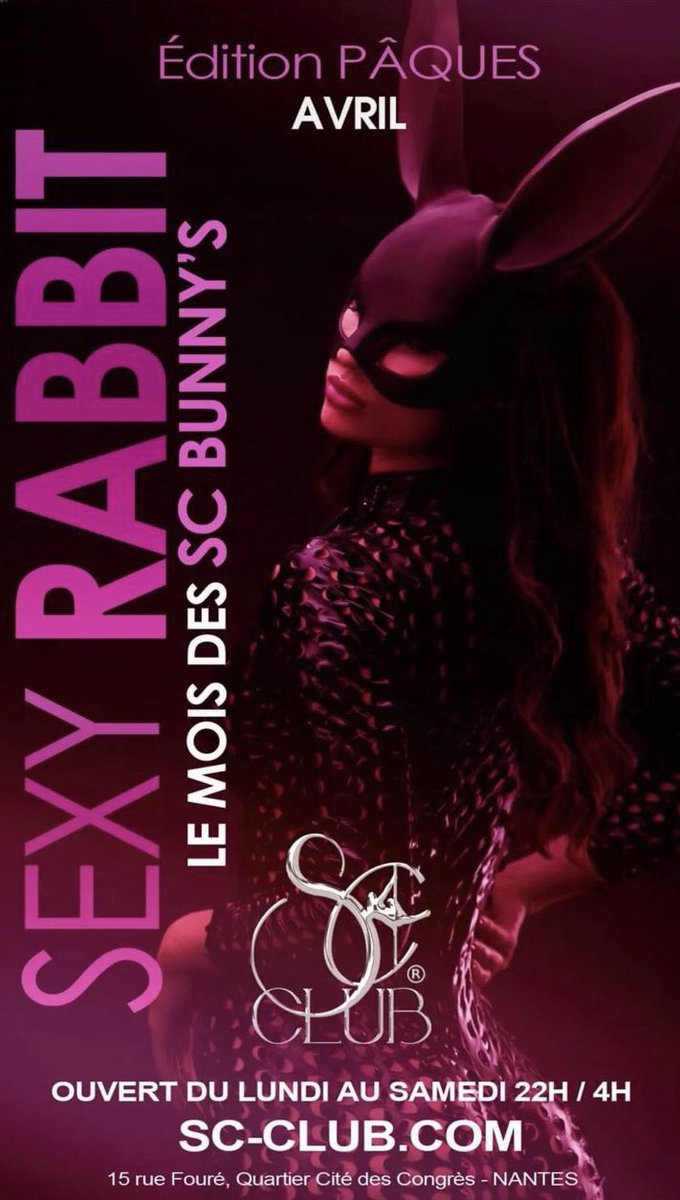 Le mois des SC Bunny’s au SC Club de Nantes ! <a href="/StripCafeClub/">SC Club Nantes</a>